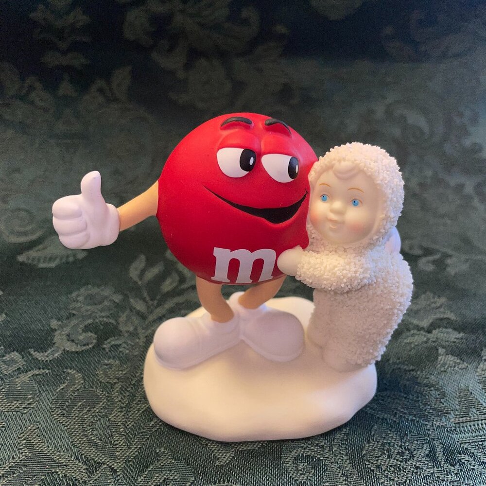 Dept. 56 Snowbabies M&M: "Red is My Favorite Color!" Figurine